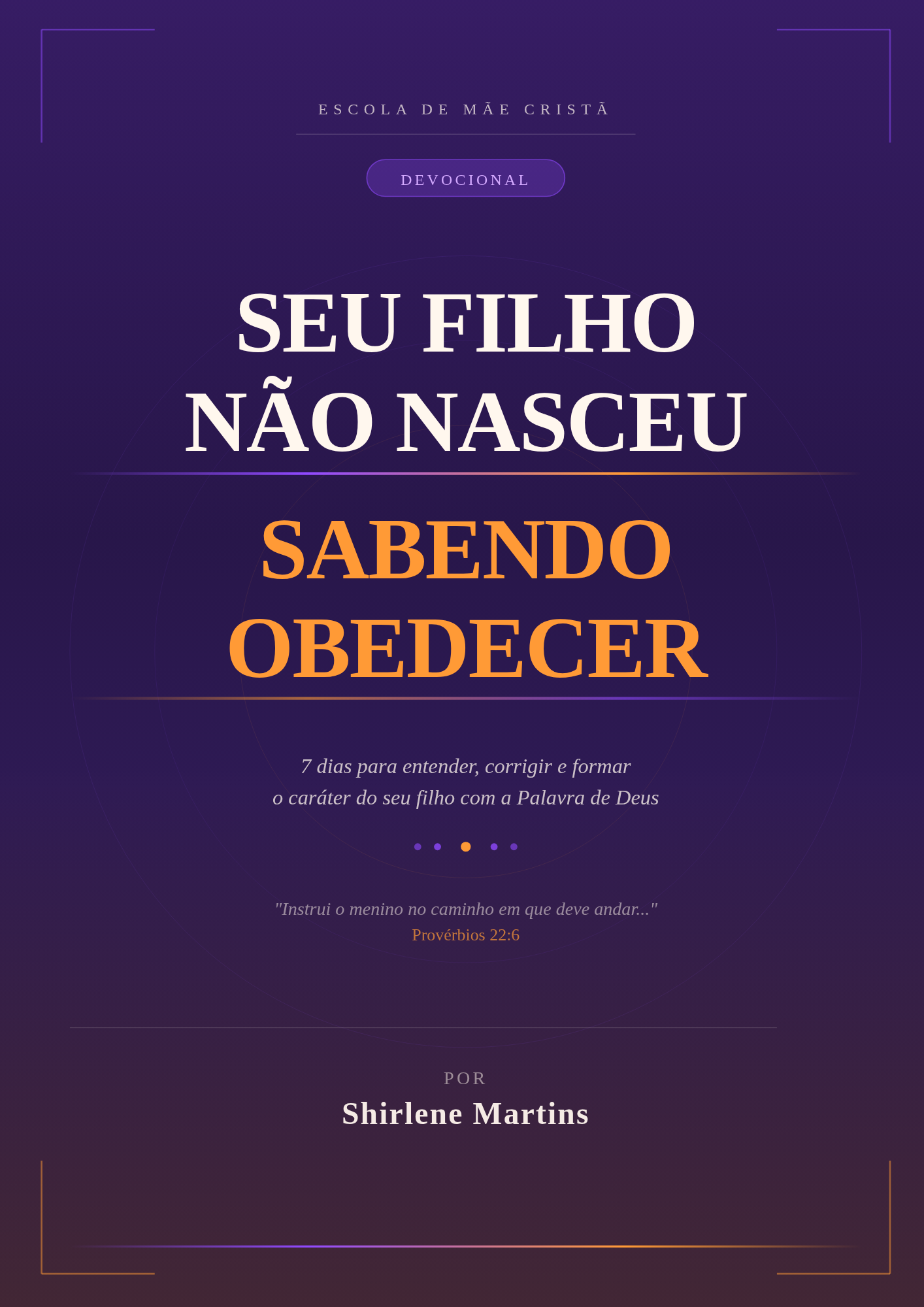 Seu Filho Não Nasceu Sabendo Obedecer